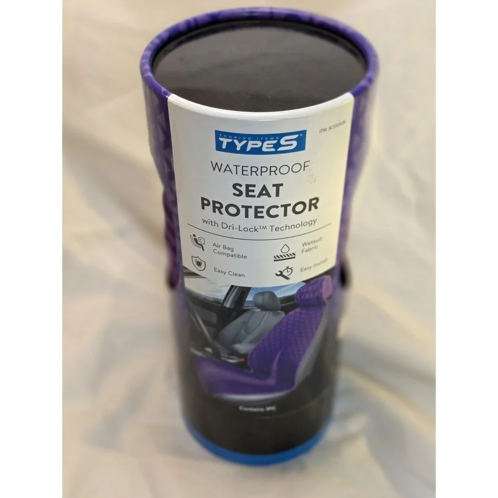 Winplus TYPE S Waterproof Car Seat Protector Dri-Lock Technology Purple NEW